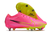 Chuteira Nike Air Zoom Mercurial Vapor XV SG - Rosa com detalhes em amarelo