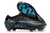 Chuteira Nike Air Zoom Mercurial Vapor XV Campo FG- Preta com detalhes em azul