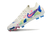 Chuteira Nike Phantom GX 2 Campo FG- Branca com detalhes em rosa e verde - loja online