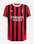 Camisa Milan I 24/25 - Torcedor Puma Masculina - Listrada em vermelho e preto