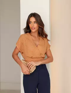 Blusa Poá Transpassada - Doce Flor na internet