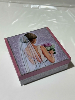 Caja decorativa Novia 20X20X7