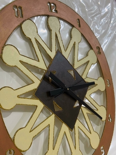 Reloj decorativo circular 60cm Mandala