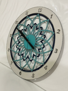 Reloj decorativo circular 60cm Mandala - tienda online