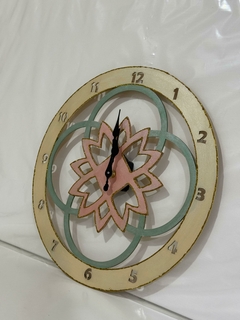 Reloj decorativo circular 40cm Mandala - La Casa de la Abuela