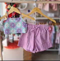 Conjunto alça e shorts cata-vento