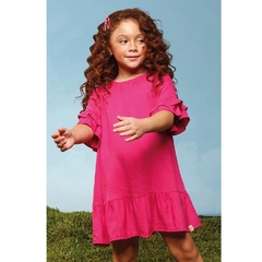 Vestido Infantil Viscose Sarjado