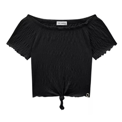 Blusa Cropped Malha Elastic Vic Vicky