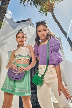 Calça Wide Leg em Sarja Pita Vic&Vicky - Boutique On Kids!