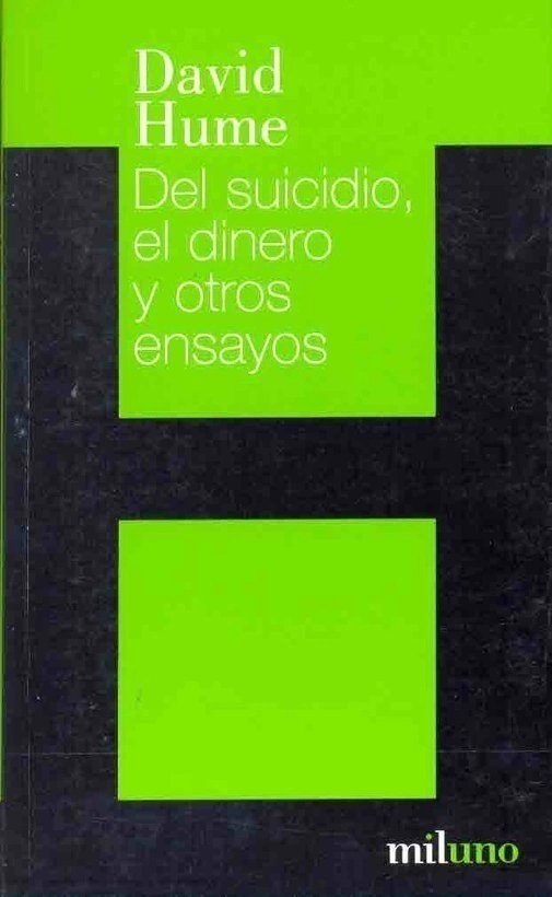 DEL SUICIDIO DINERO Y OTROS ENSAYOS