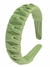 Tiara Trançada Arco de Cabelo Canelada Arco HairBand Infantil - Verde Claro - Bow Fashion Style