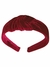 Imagem do Tiara de Cabelo Veludo Arco Hair Band Adulto - Vinho