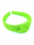 Tiara de Cabelo Canelada Nó Arco HairBand Infantil - Verde Neon - comprar online