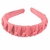 Imagem do Tiara Trançada Arco de Cabelo Canelada Arco HairBand Adulto - Rosa