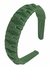 Tiara Trançada Arco de Cabelo Canelada Arco HairBand Adulto - Verde Militar - Bow Fashion Style