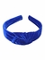 Tiara de Cabelo Veludo Arco Hair Band Infantil - Azul Royal - comprar online