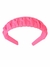 Tiara Trançada Arco de Cabelo Canelada Arco HairBand Adulto - Rosa Neon