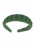 Tiara Trançada Arco de Cabelo Canelada Arco HairBand Adulto - Verde Militar na internet