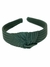 Tiara de Cabelo Canelada Nó Arco HairBand Infantil - Verde Militar - comprar online