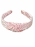 Tiara de Cabelo Veludo Arco Hair Band Adulto - Rosa Bebê Canelada - comprar online