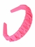 Tiara Trançada Arco de Cabelo Canelada Arco HairBand Adulto - Rosa Neon - comprar online