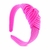 Tiara de Cabelo Canelada Nó Arco HairBand Infantil - Rosa Neon - loja online