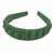 Tiara Trançada Arco de Cabelo Canelada Arco HairBand Adulto - Verde Militar - comprar online