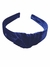 Tiara de Cabelo Veludo Arco Hair Band Adulto - Azul Marinho - comprar online