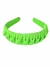 Tiara Trançada Arco de Cabelo Canelada Arco HairBand Adulto - Verde Neon - comprar online