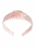 Tiara de Cabelo Veludo Arco Hair Band Infantil - Rosa Bebe