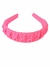 Tiara Trançada Arco de Cabelo Canelada Arco HairBand Adulto - Rosa Neon