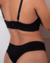 Lingerie Sexy - flores negra na internet