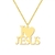 Colar Shine I Love JESUS banhado a Ouro 18k