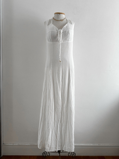 vestido longo branco