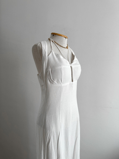 vestido longo branco