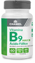 Vitamina B9 MAX Ácido Fólico em Cápsulas 60cps x 600mg Chamel