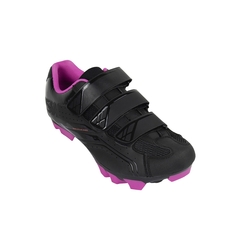 Sapatilha asw Fury mtb - preto com rosa