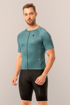 camisa ciclismo furbo flat - verde