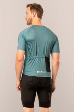 camisa ciclismo furbo flat - verde - comprar online