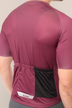 camisa ciclismo furbo flat -vinho - comprar online