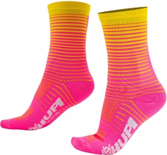 Meia HUPI Hyperline Rosa/Amarelo - LT para pés menores 34-38