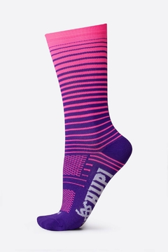 meia hupi LT Hyperline roxo/rosa