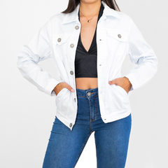 CHAQUETA DRILL BLANCA OVERSIZE