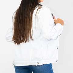 CHAQUETA DRILL BLANCA OVERSIZE en internet