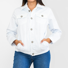 CHAQUETA DRILL BLANCA OVERSIZE - Bryelh