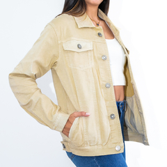 CHAQUETA BEIGE OVERSIZE - comprar online