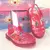 Sandália Rasteira Infantil Feminina com Luz Led Confortável Baby Light Rosa Glitter - comprar online