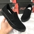 Tênis Slip On Masculino Lona Plumax Star Iate Sem Cadarço Com Elástico Preto 4000 - comprar online