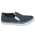 Tênis Casual Slip On Iate Masculino com Elástico Plumax Em Lona Grafite 4000