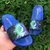 Chinelo Slide Infantil Masculino Rider Player Confortável e Resistente Azul/Verde - comprar online